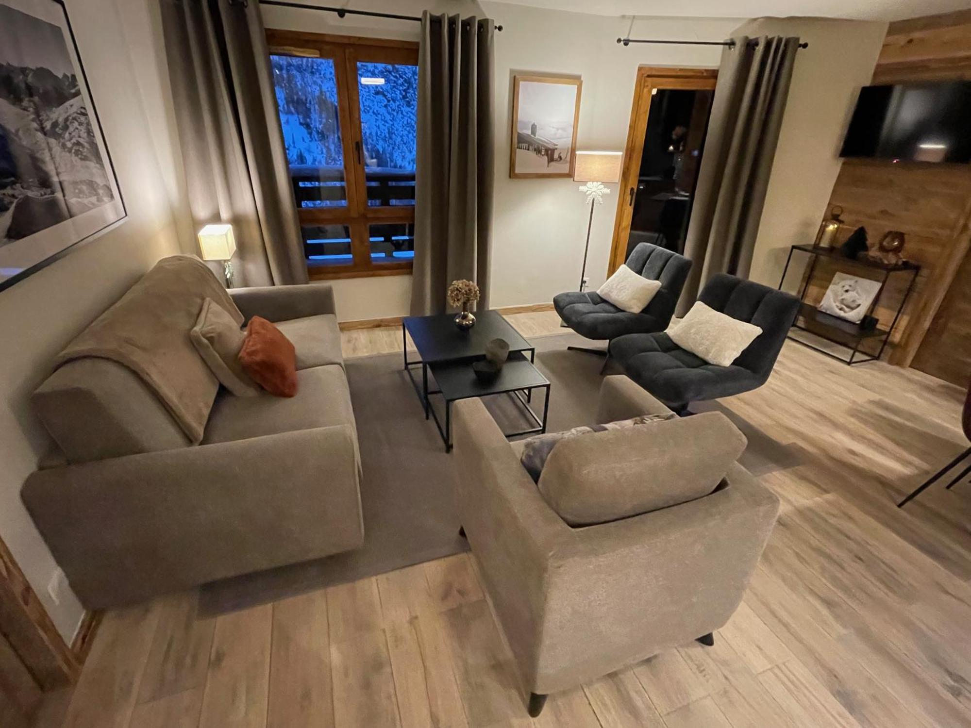Spacious Ski-In Ski-Out Apartment 4-6 Pax, 161 Sources De Marie Arc 1950 Les Arcs  المظهر الخارجي الصورة