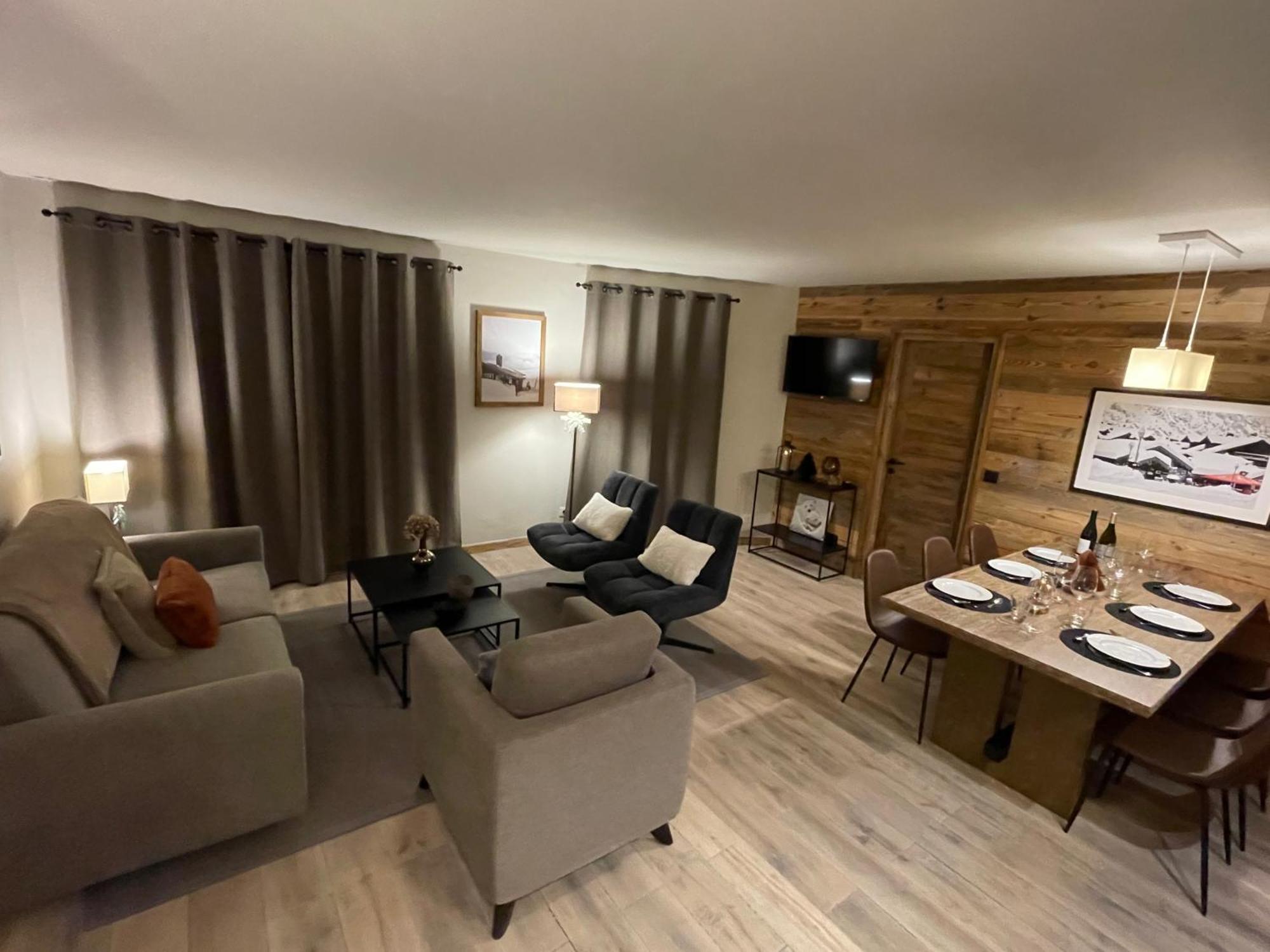 Spacious Ski-In Ski-Out Apartment 4-6 Pax, 161 Sources De Marie Arc 1950 Les Arcs  المظهر الخارجي الصورة