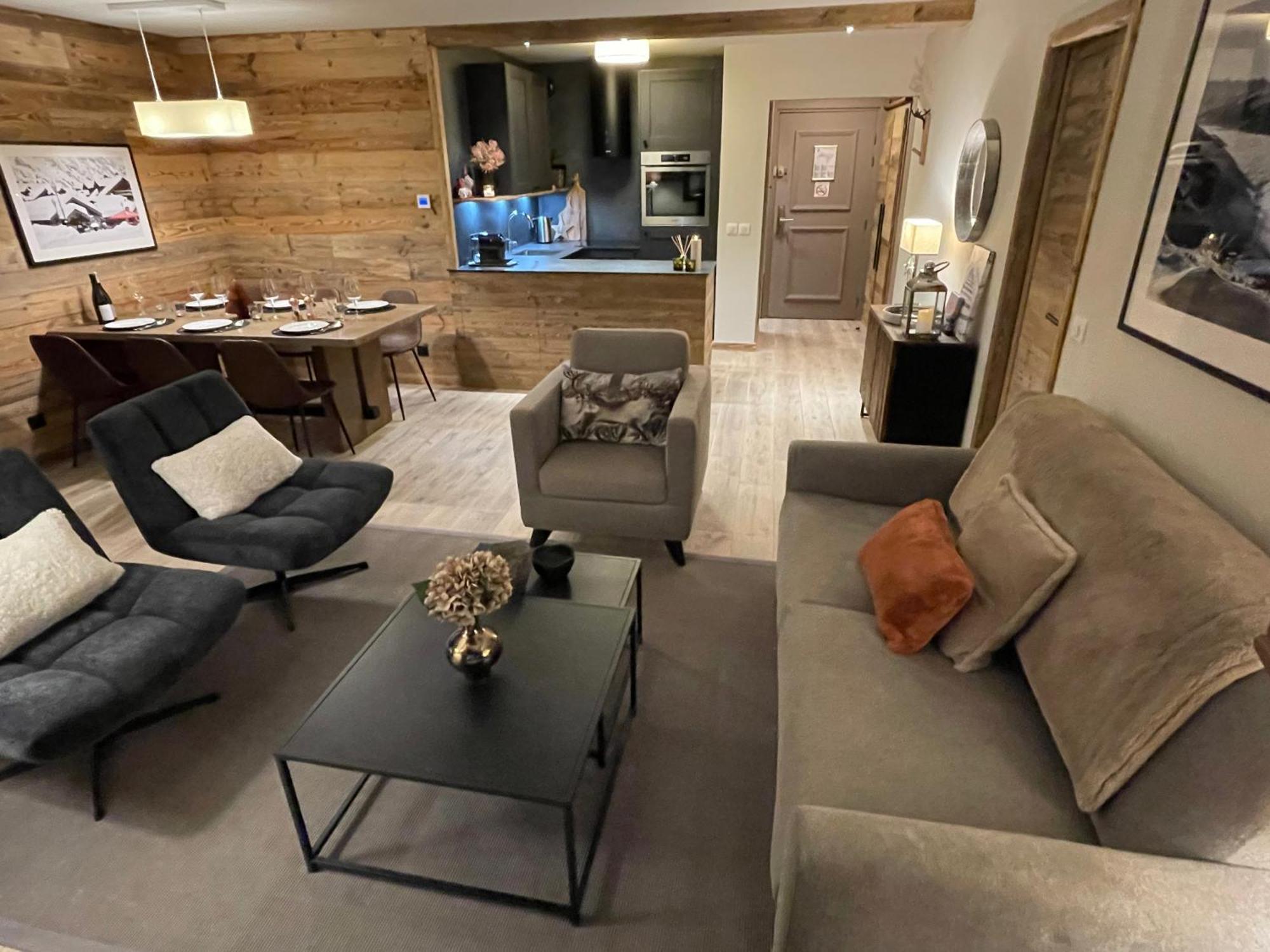 Spacious Ski-In Ski-Out Apartment 4-6 Pax, 161 Sources De Marie Arc 1950 Les Arcs  المظهر الخارجي الصورة